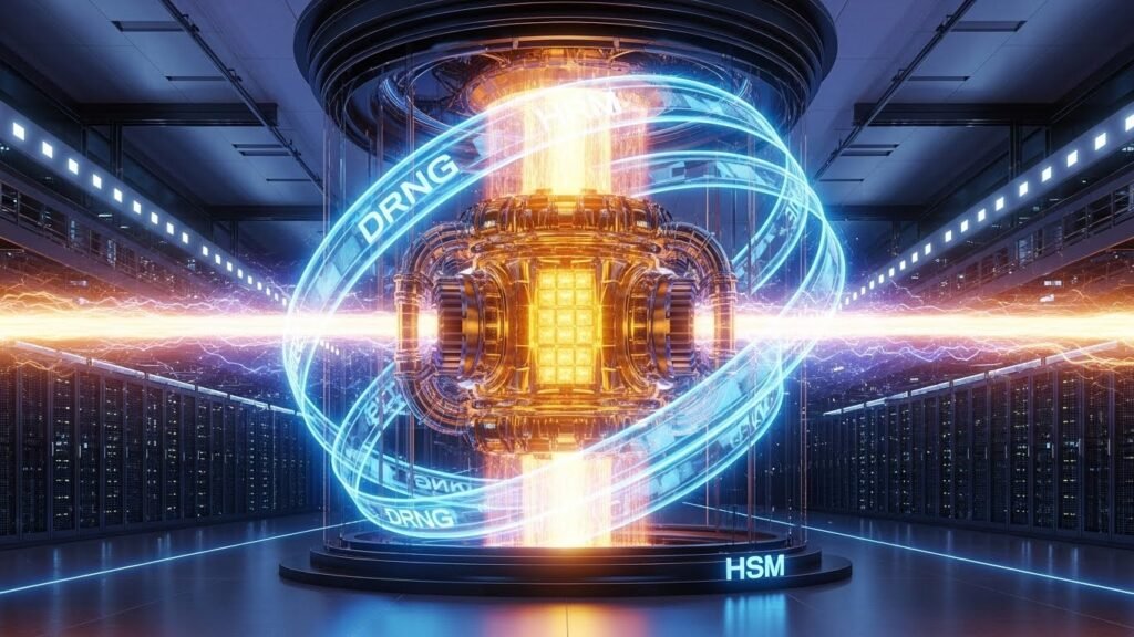 3세대 AI파워볼의 분산 엔진 코어와 하드웨어 보안 모듈 가동 모습