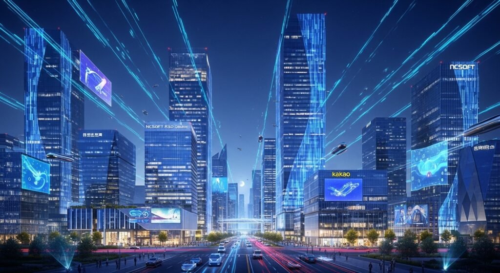 대한민국 블록체인 및 AI 기술의 중심지 판교 테크노밸리 전경